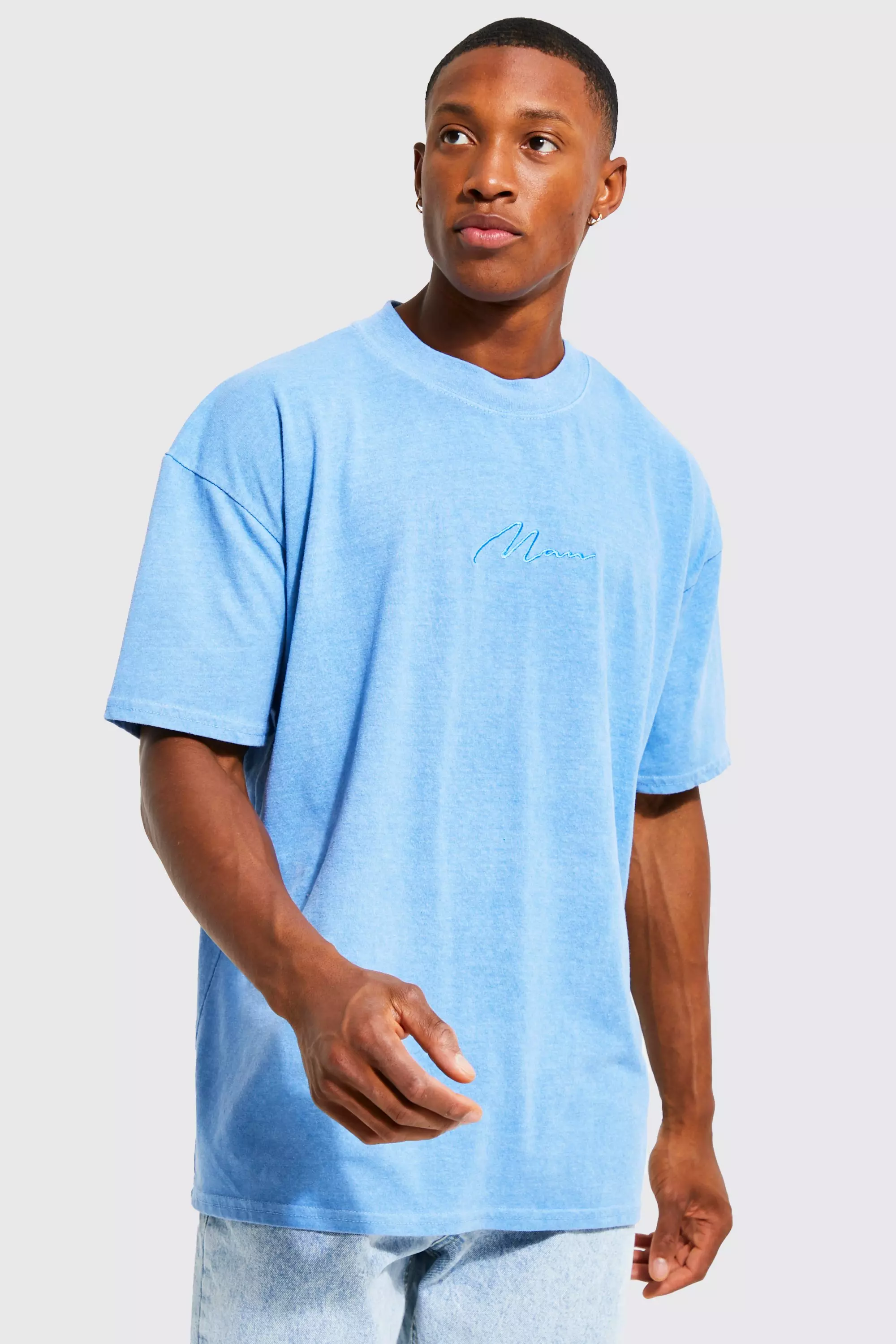 Pale blue cheap t shirt